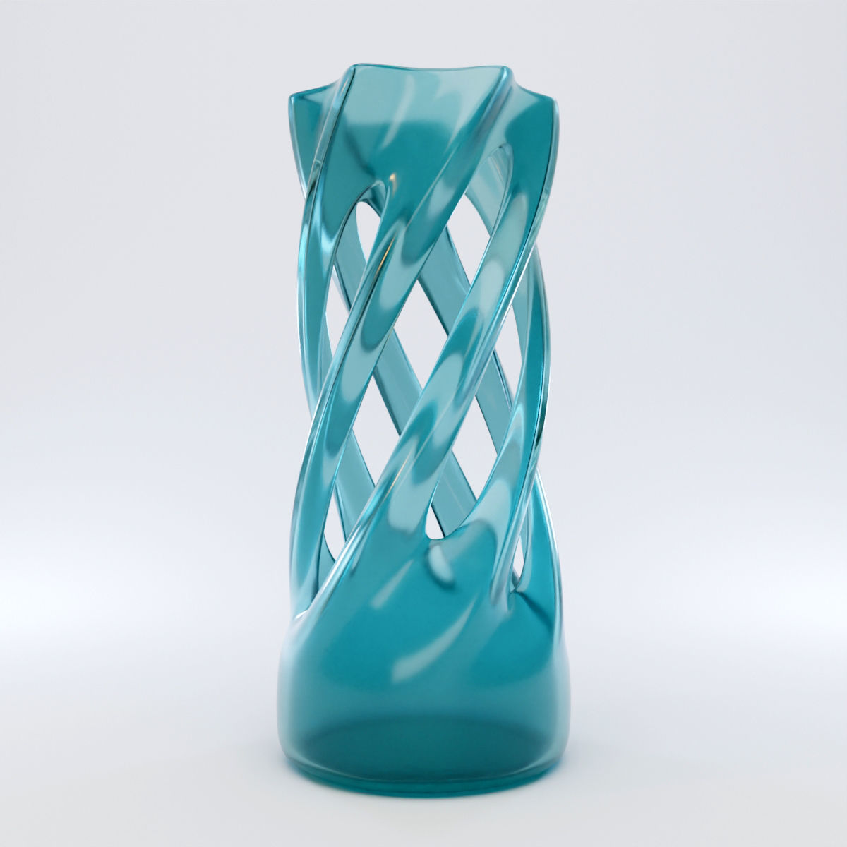 Twist Vase 3D model_1