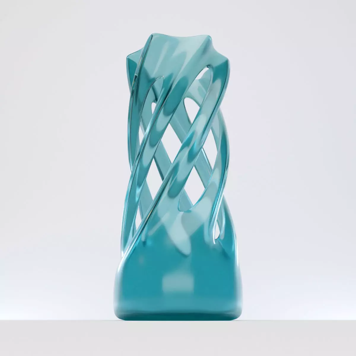 Twist Vase 3D model_0