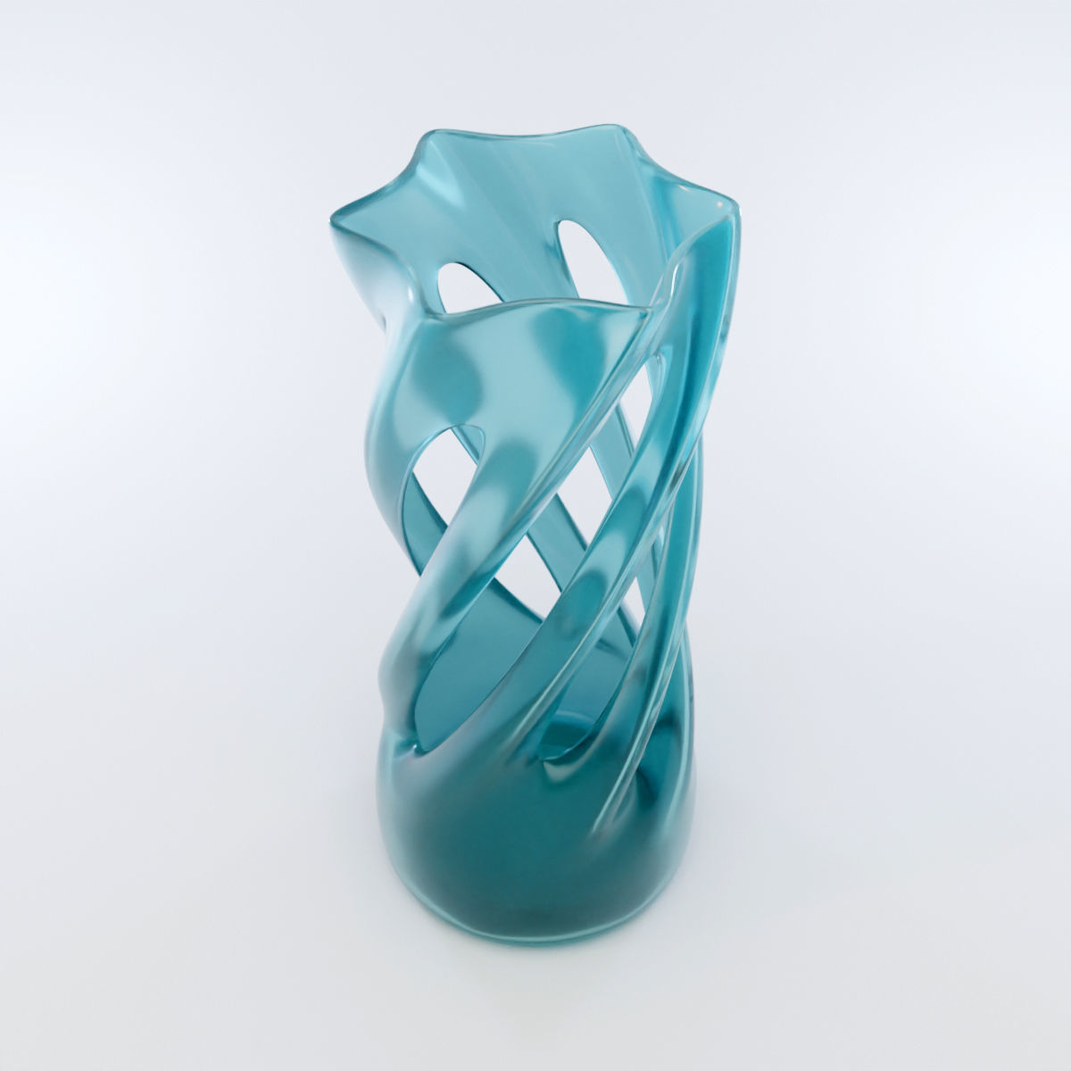Twist Vase 3D model_2