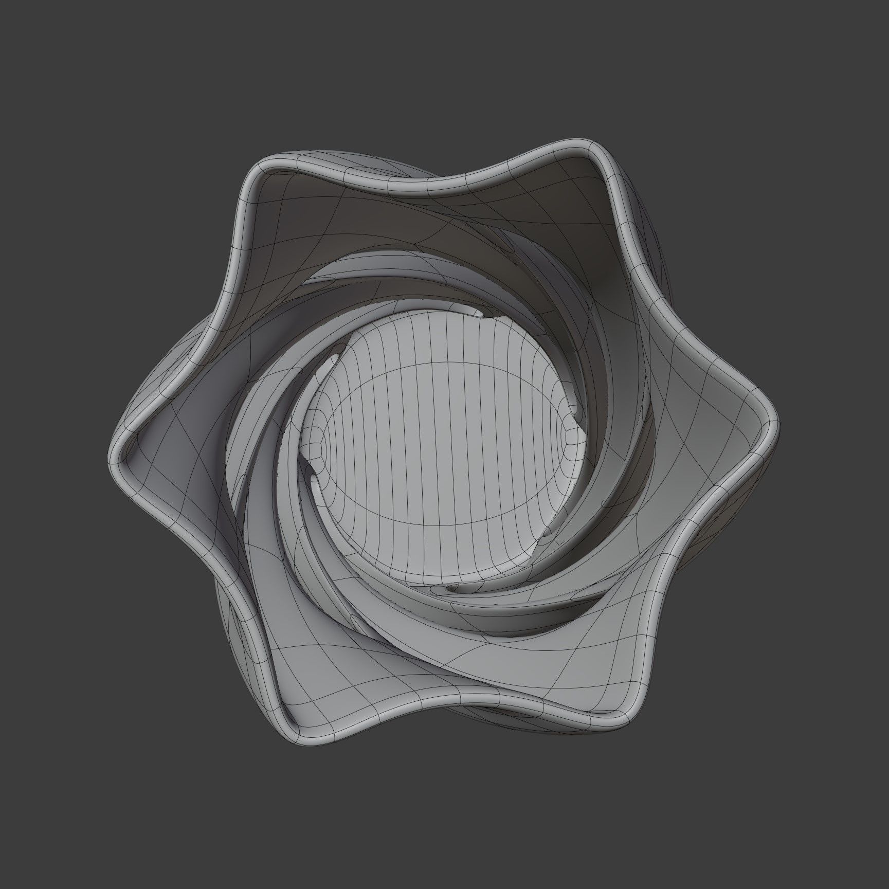 Twist Vase 3D model_7