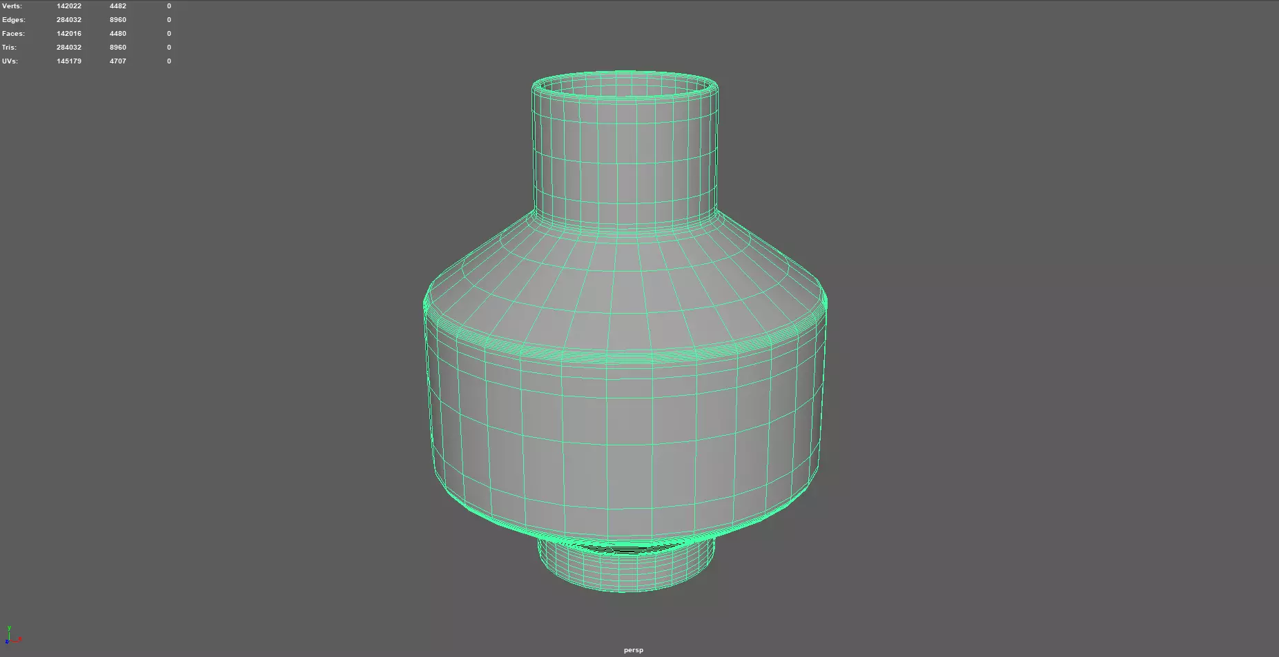 Danice White and Blue  Ceramic Vase 3D print model_0