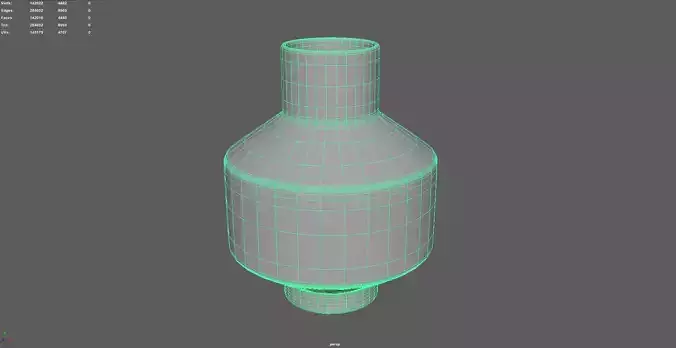 Danice White and Blue  Ceramic Vase 3D print model