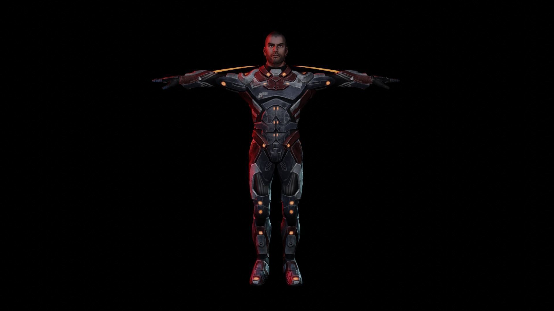 Sci-fi Outer Space 3D model_2