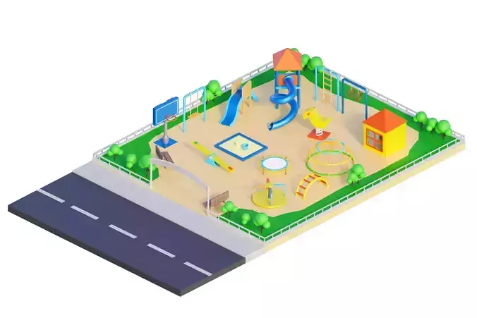 3D Isometric Playground