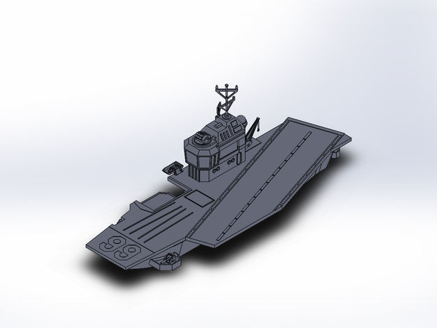 aircraft carrier INS Vikramaditya 3D print model_3