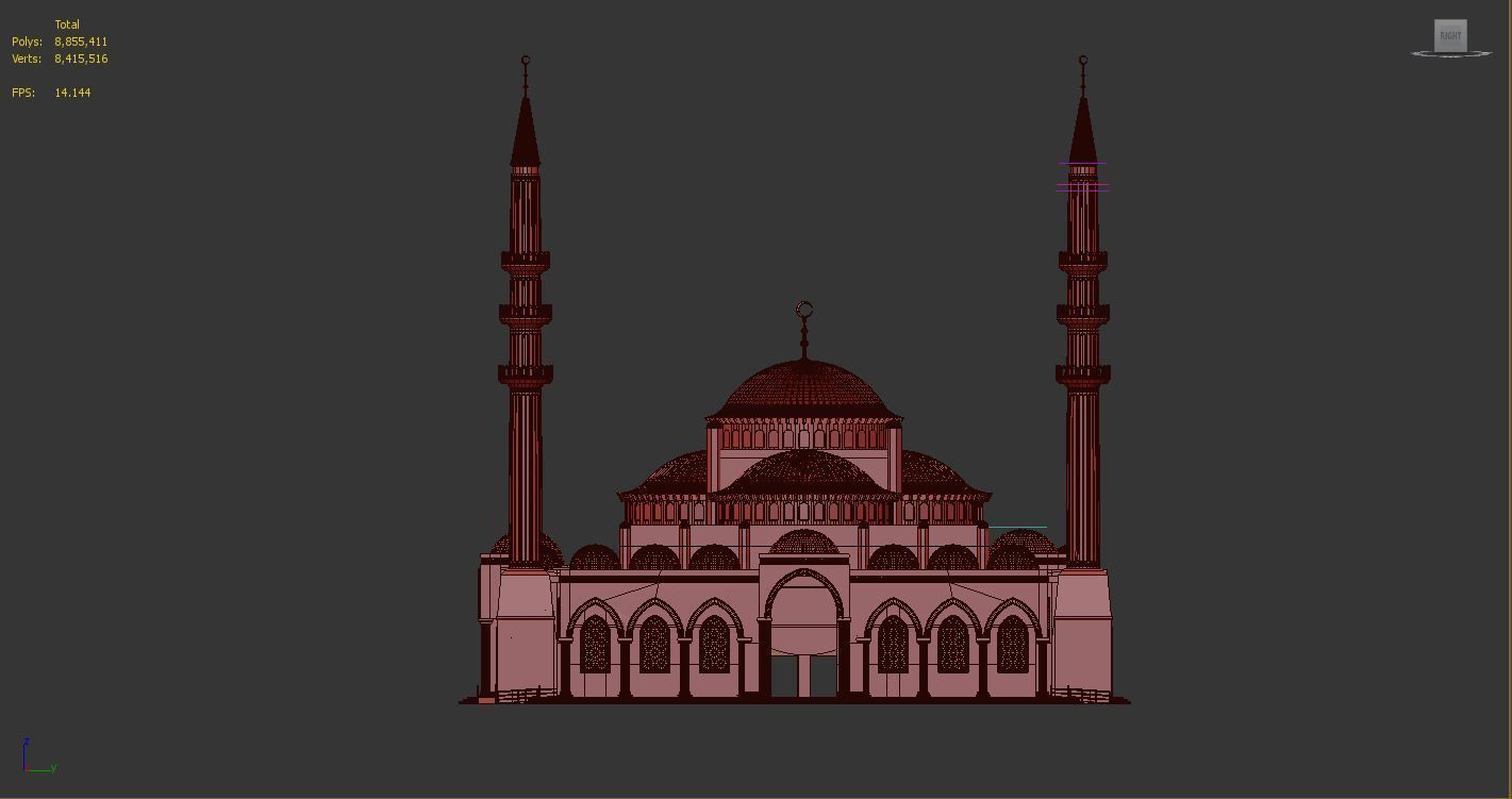 ALAMEEN NEW CITY MODERN MOUSQUE  3D model_8