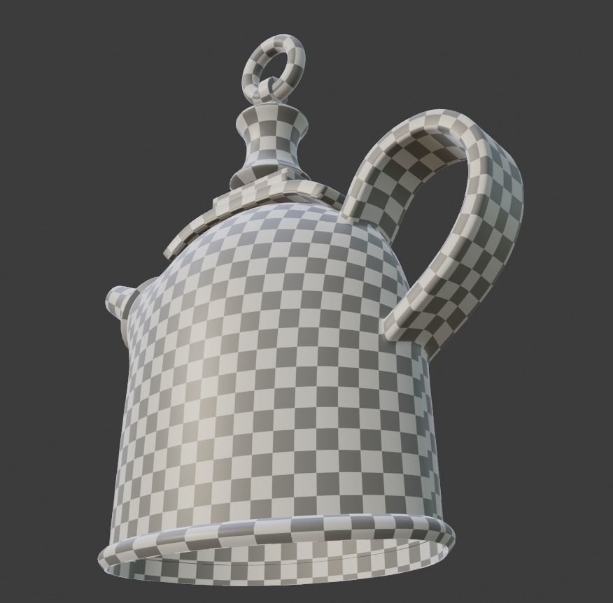 Old Teapot 3D model_11