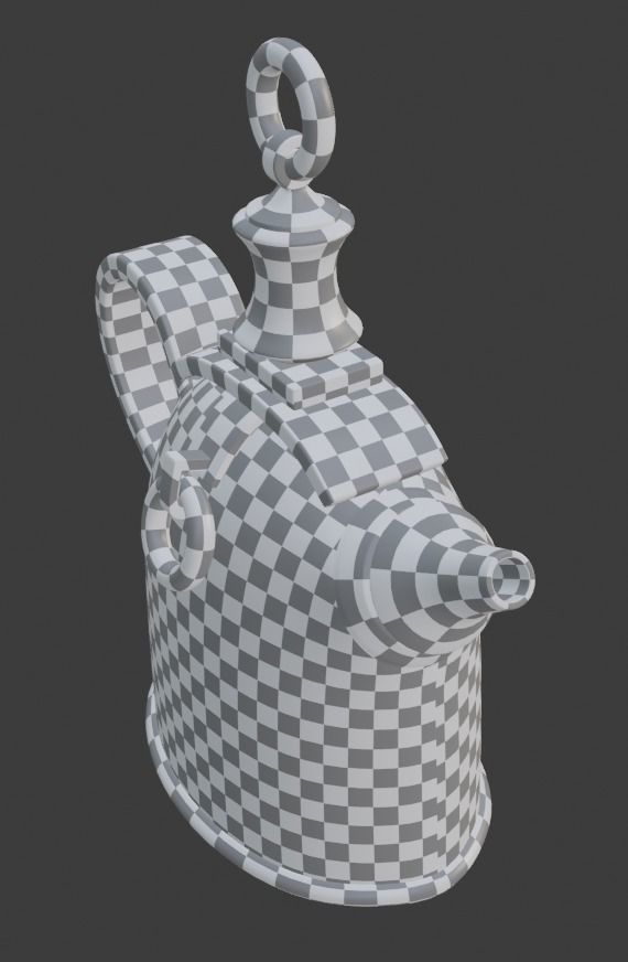 Old Teapot 3D model_9