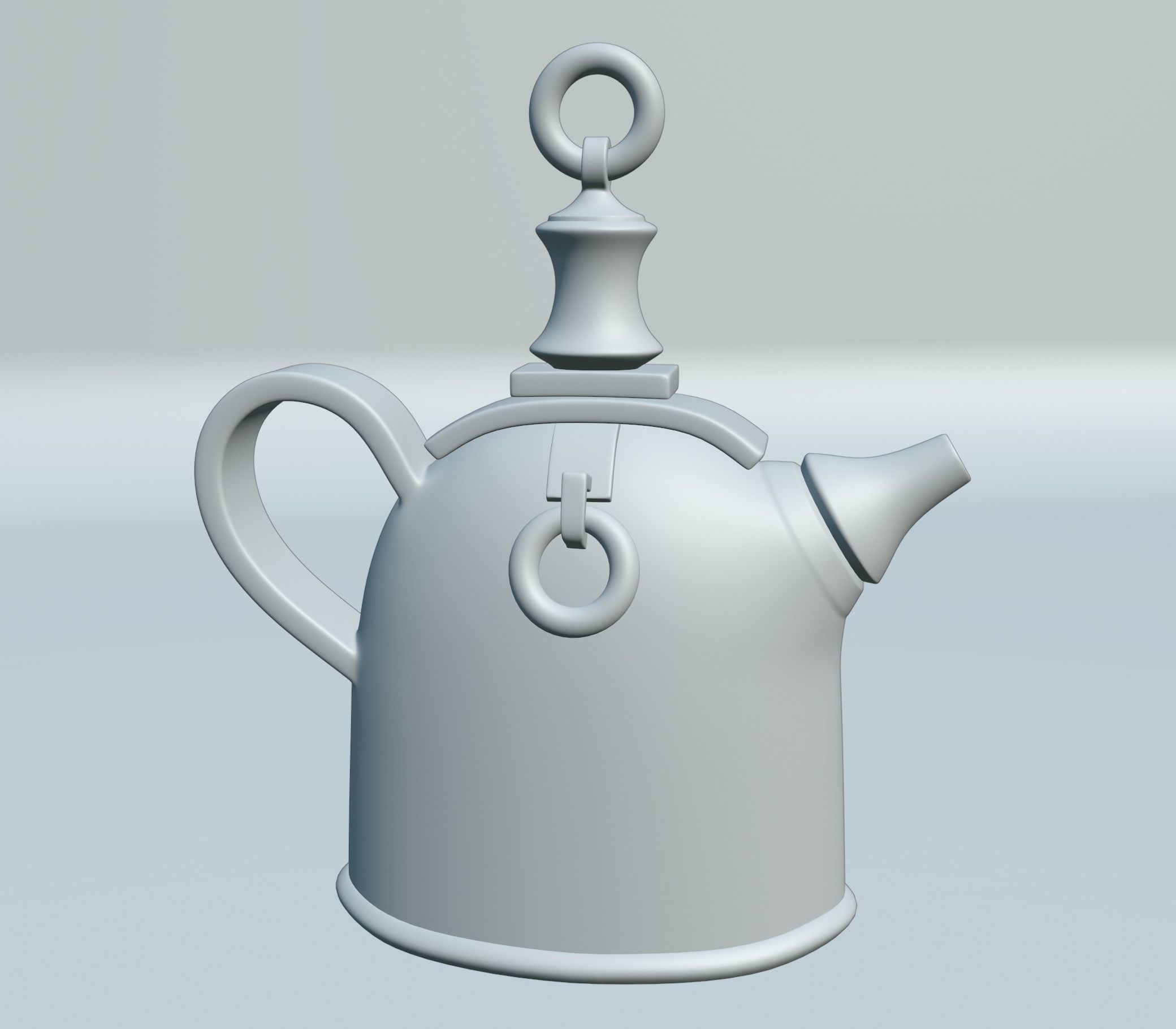 Old Teapot 3D model_3