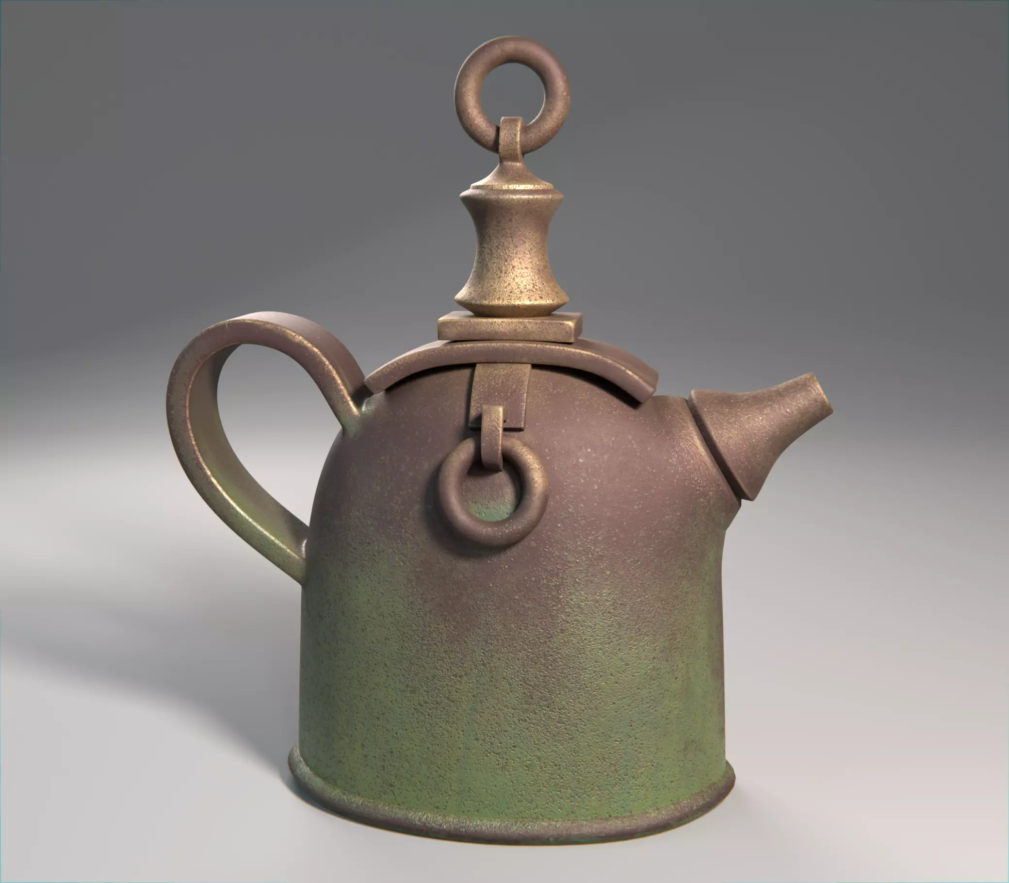 Old Teapot 3D model_0