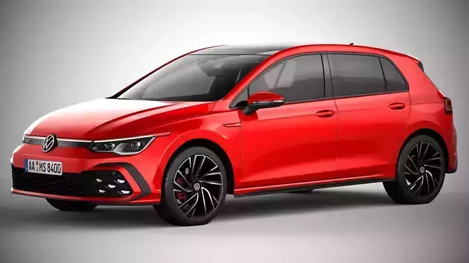 Volkswagen Golf GTI 2021 3D model