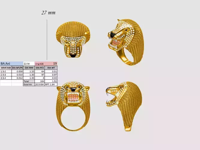 lion ring 