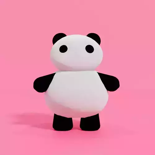 Cute small panda character
