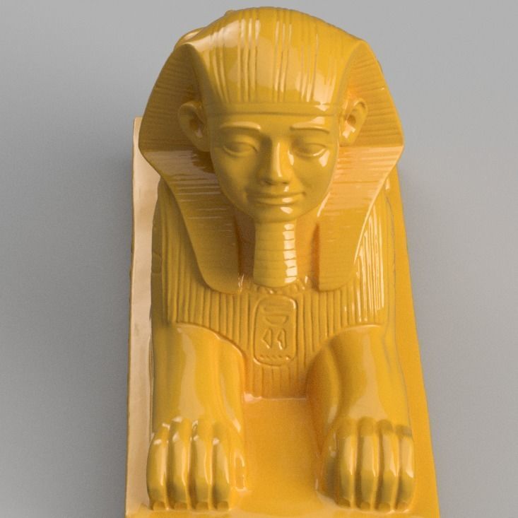 Sphinx 3D print statue of egyptian 3D print model_5