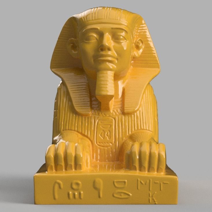 Sphinx 3D print statue of egyptian 3D print model_1