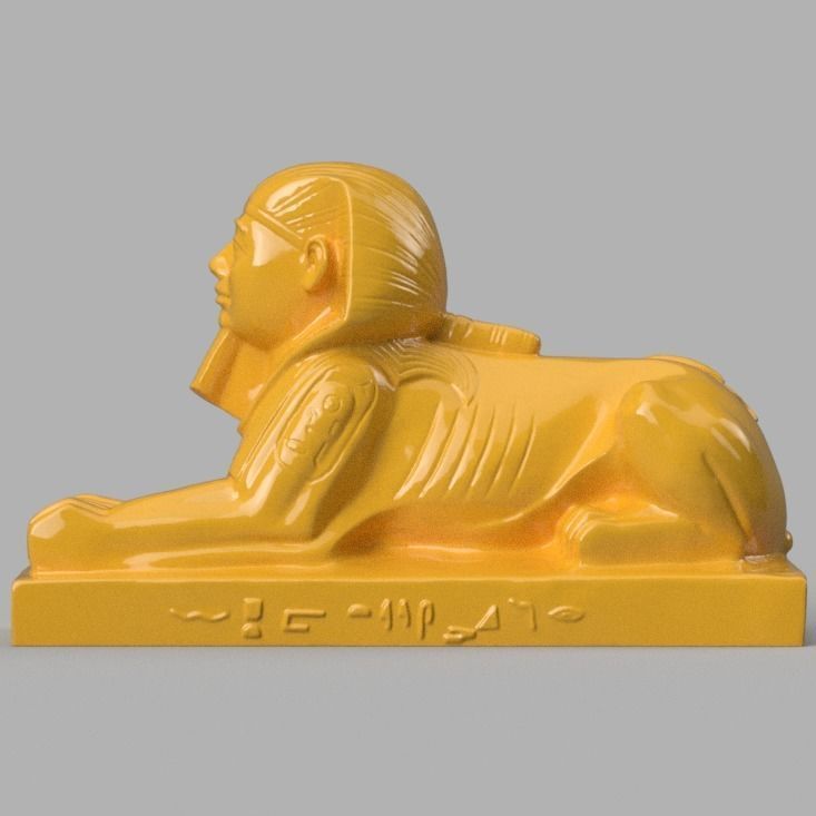 Sphinx 3D print statue of egyptian 3D print model_2