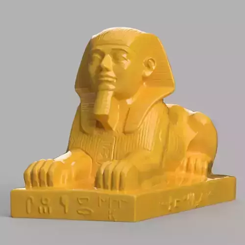Sphinx 3D print statue of egyptian 3D print model
