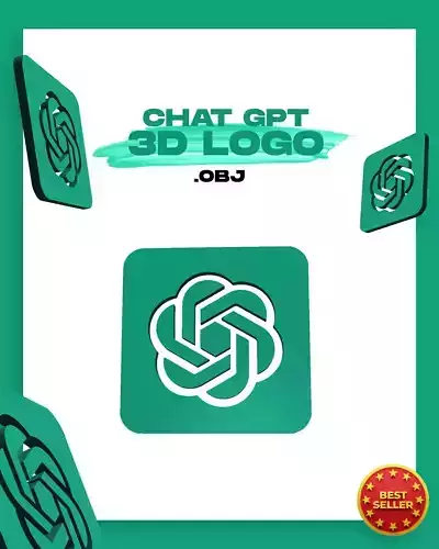 CHAT GPT LOGO 3d MODEL 3D model