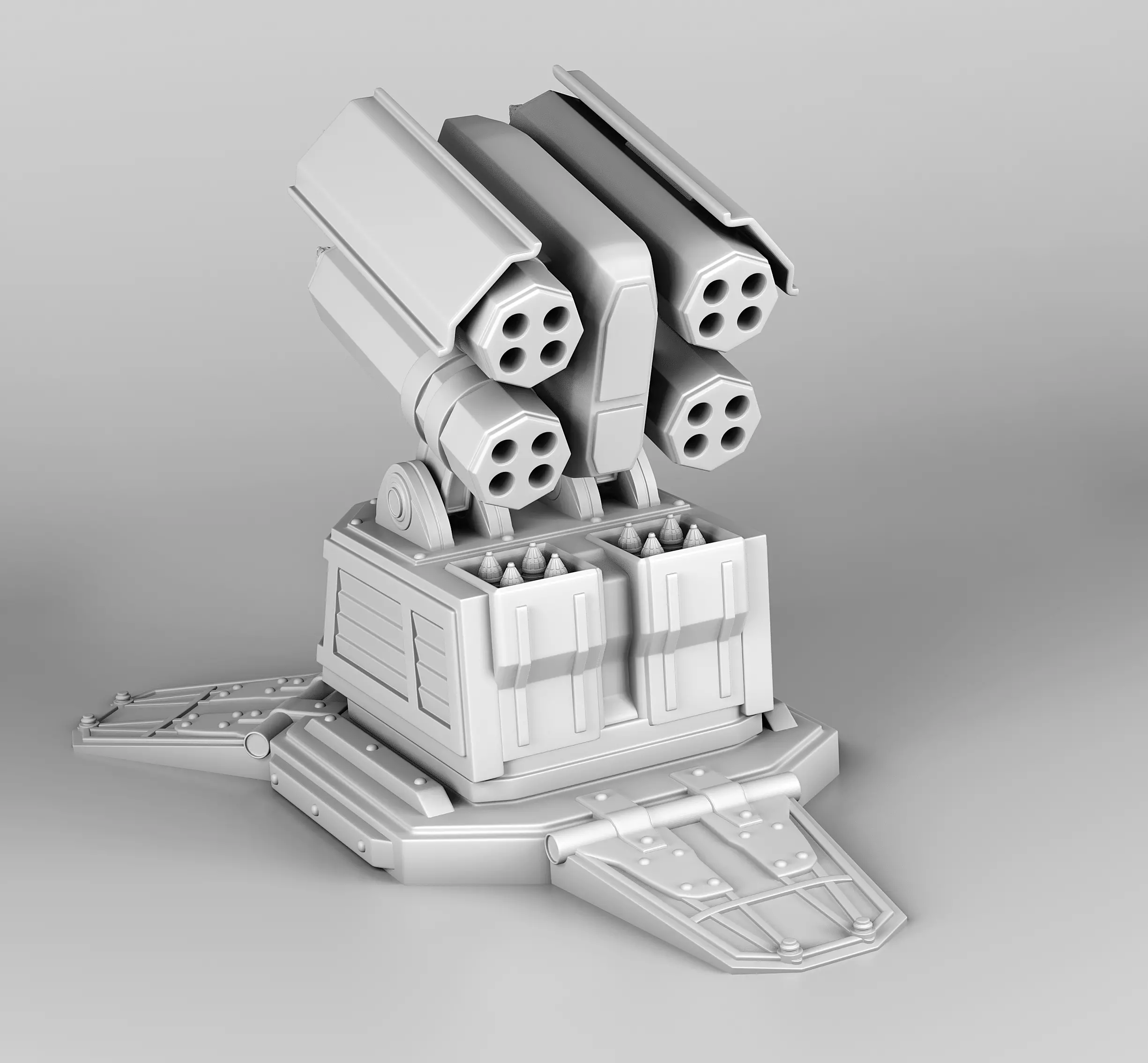 Turret-5 robot 3D print model_0