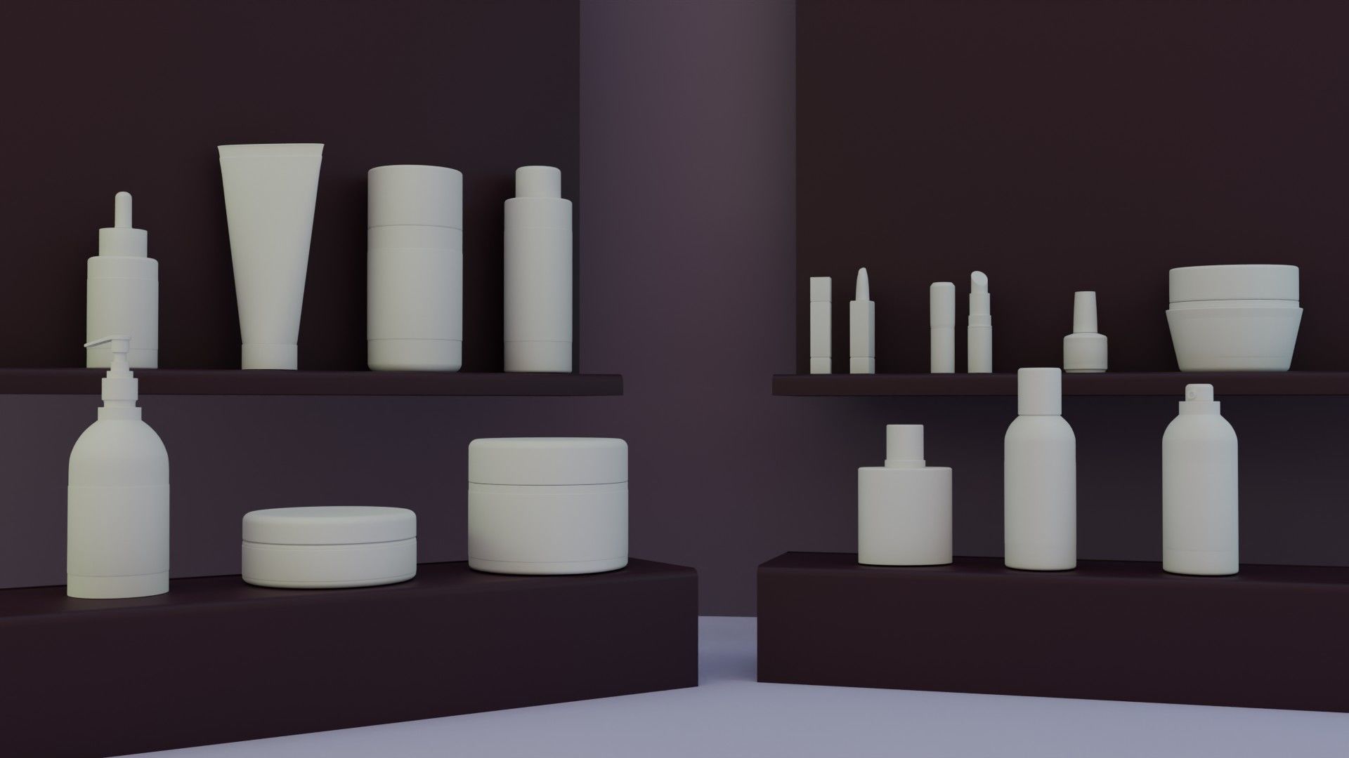 Cosmetic Bottles 3D model_6