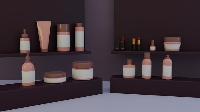 Cosmetic Bottles 3D model