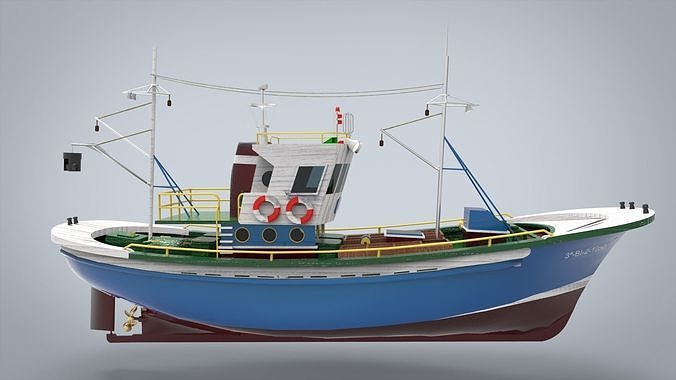 fishing ship 3D model
