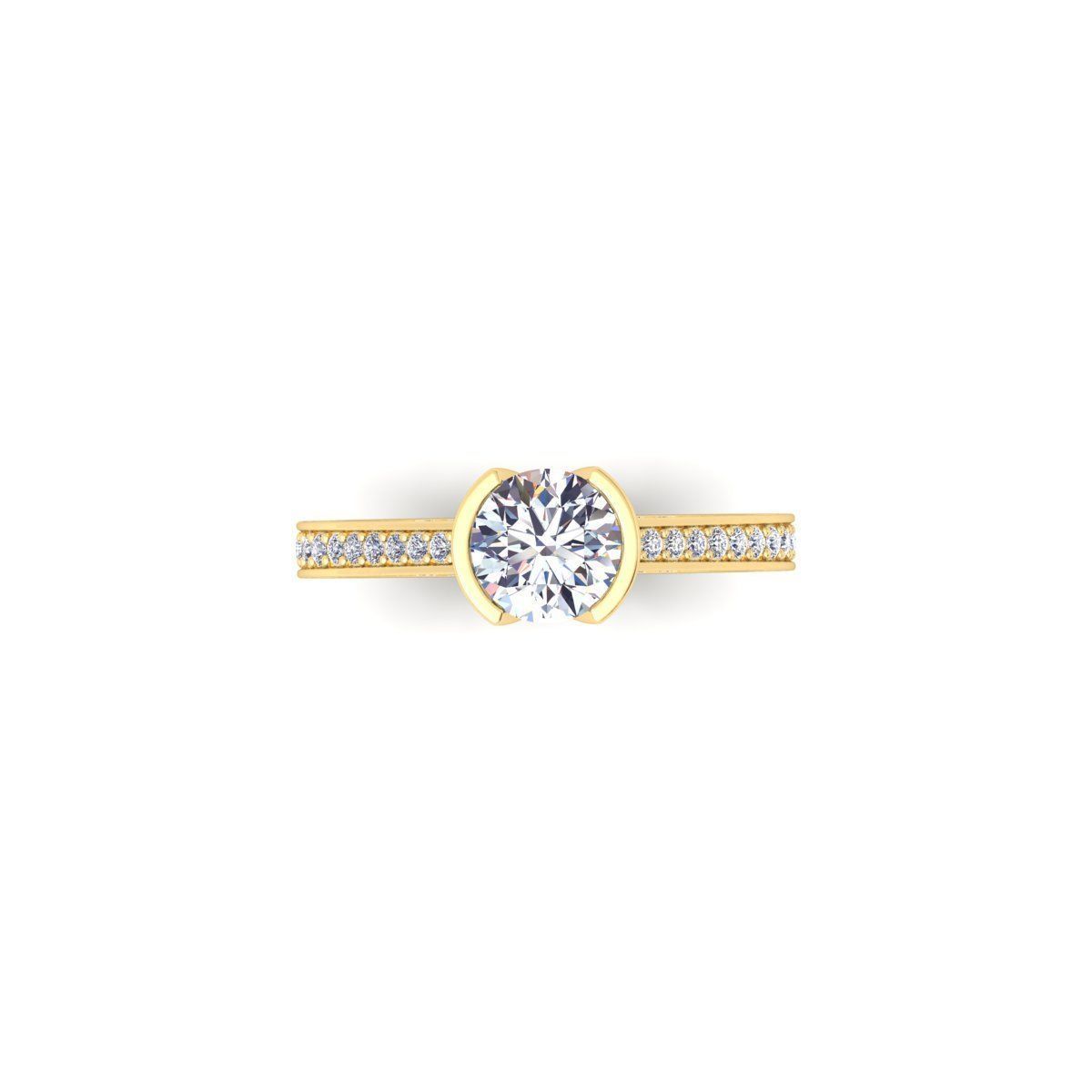 Solitaire Ring 31 3D print model_6