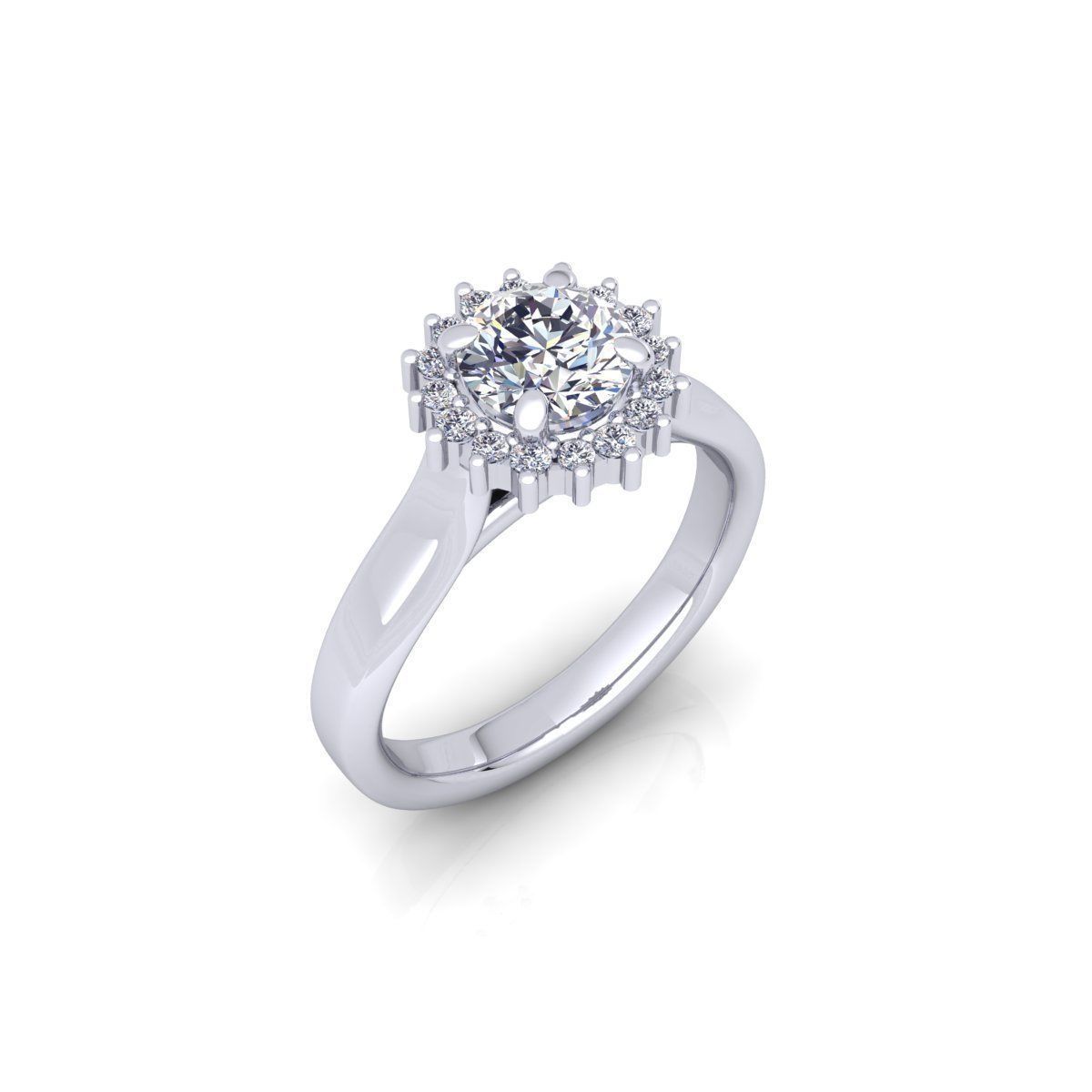 Solitaire Ring 24 3D print model_9