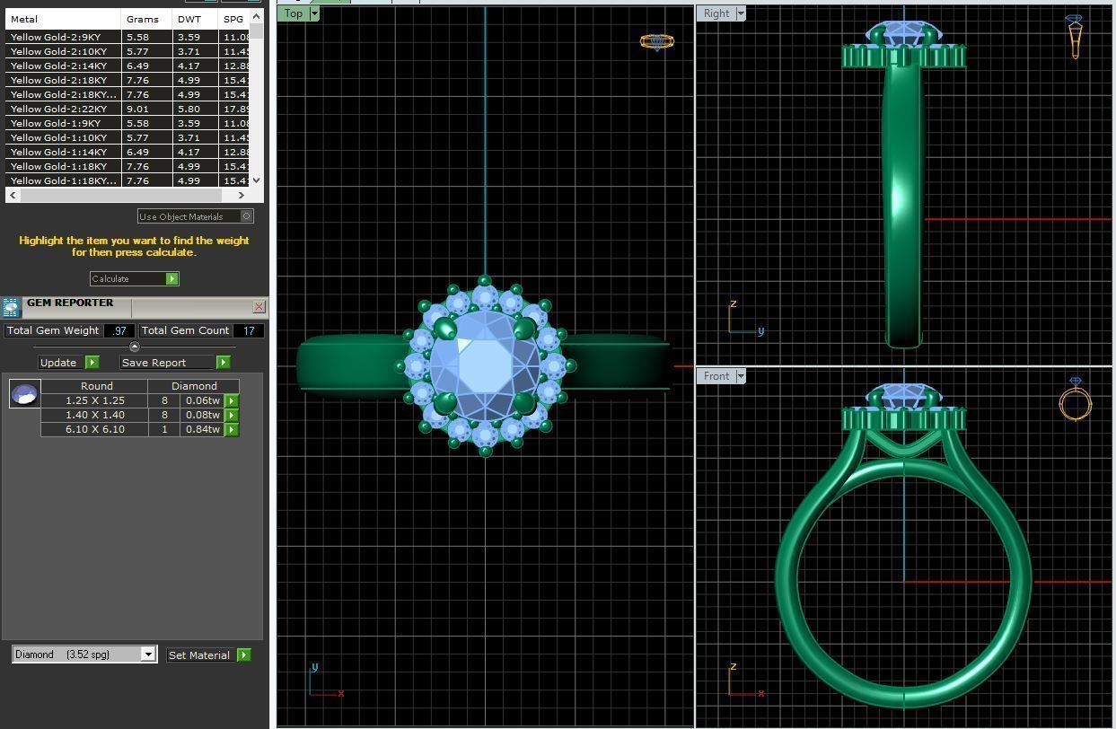 Solitaire Ring 24 3D print model_2