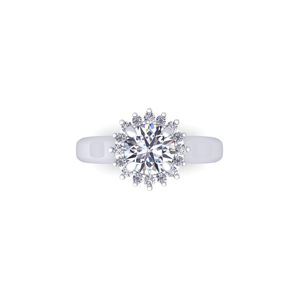 Solitaire Ring 24 3D print model_6