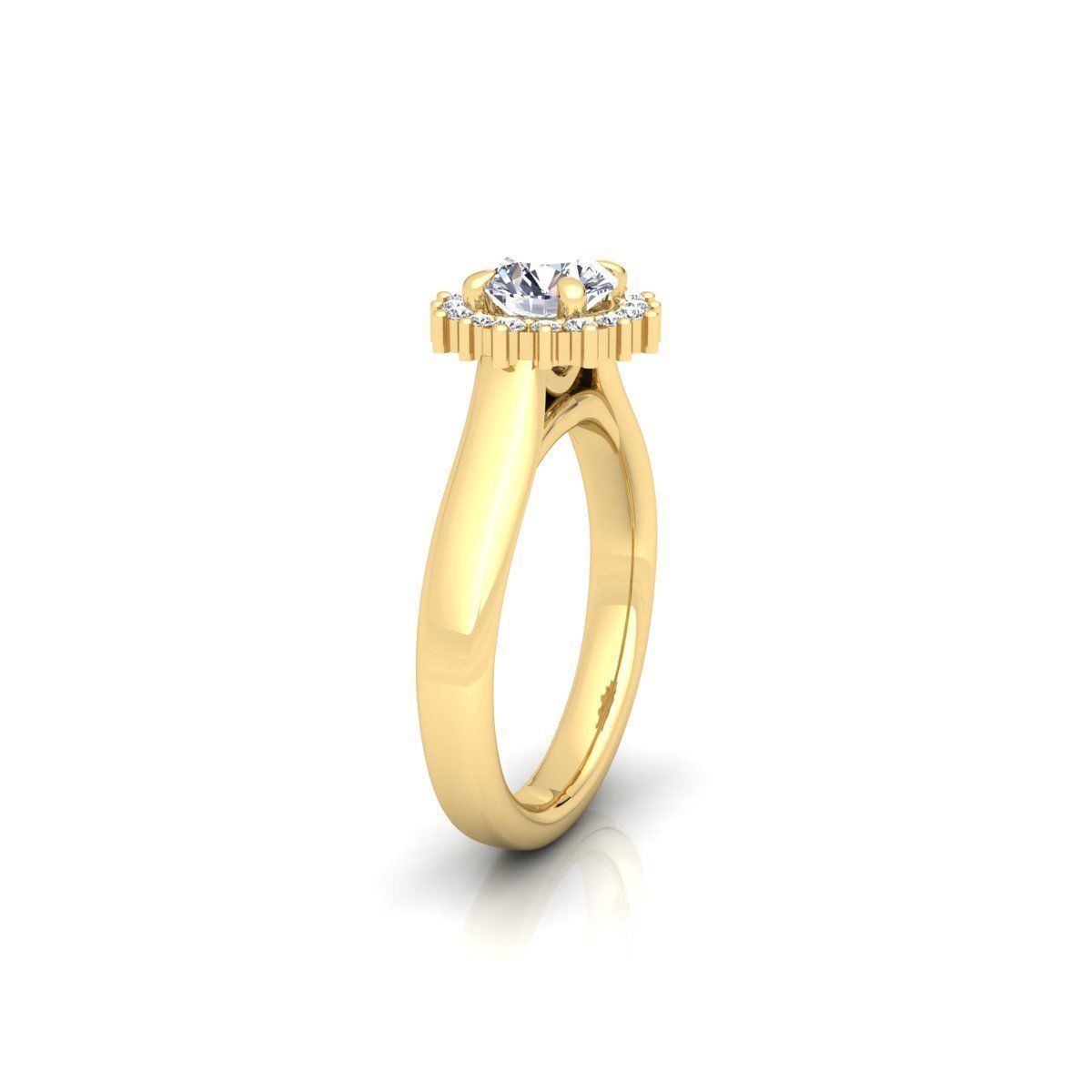 Solitaire Ring 24 3D print model_4