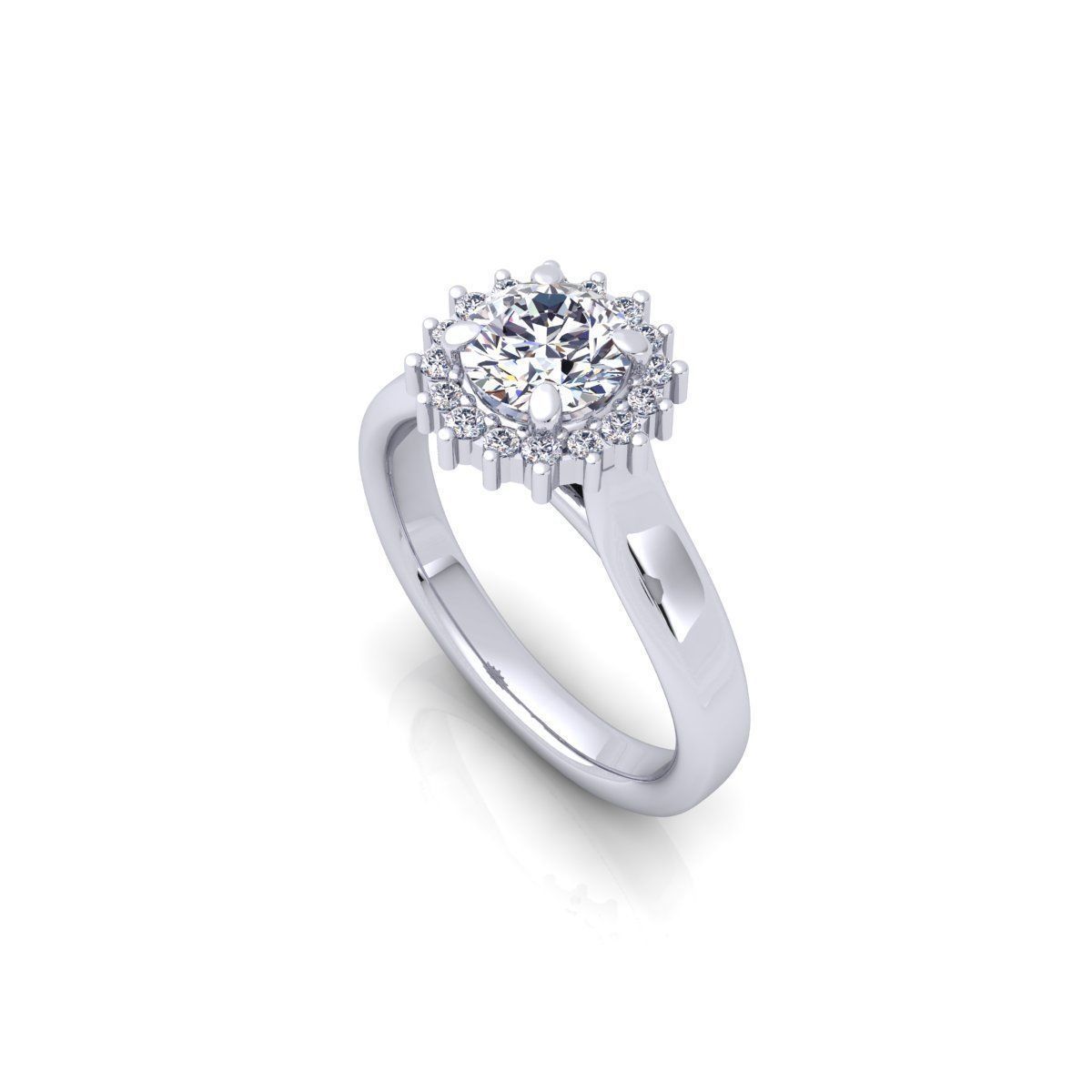 Solitaire Ring 24 3D print model_11