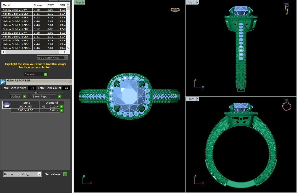 Solitaire Ring 18 3D print model_3