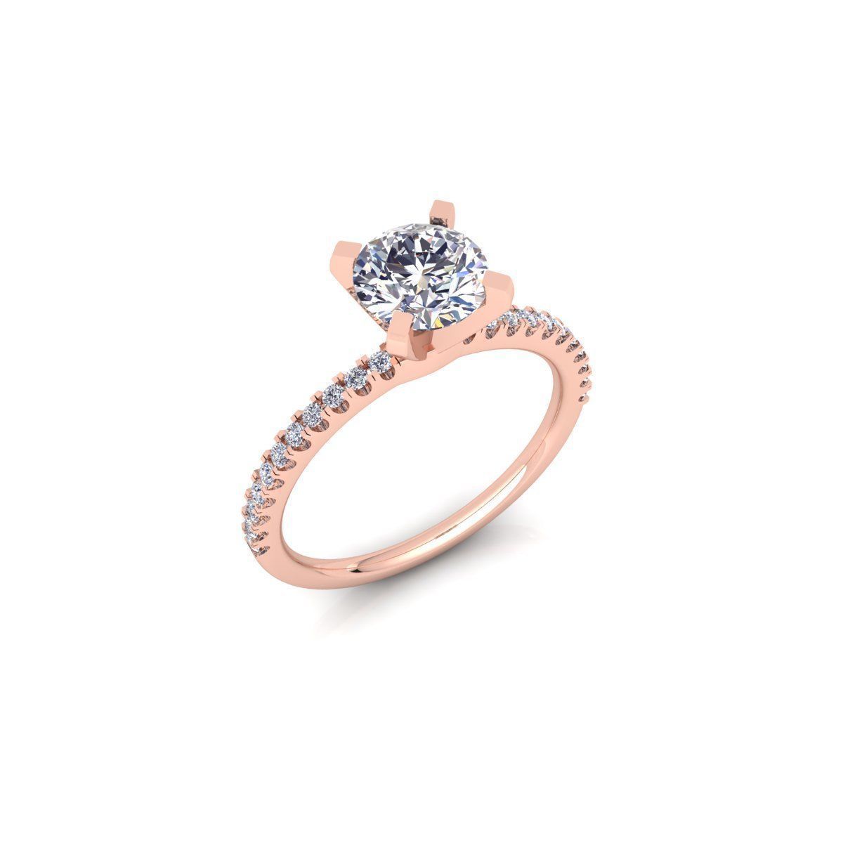 Solitaire Ring 15 3D print model_8