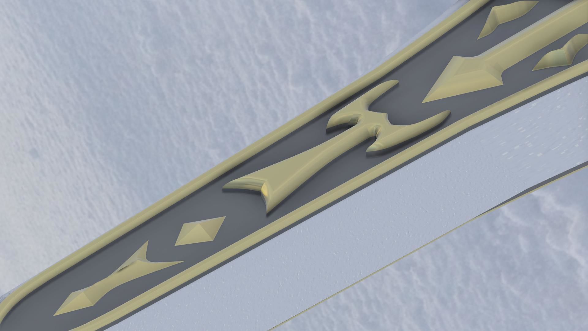 Royal claymore 3D printable from the legend of zelda BOTW 3D print model_5