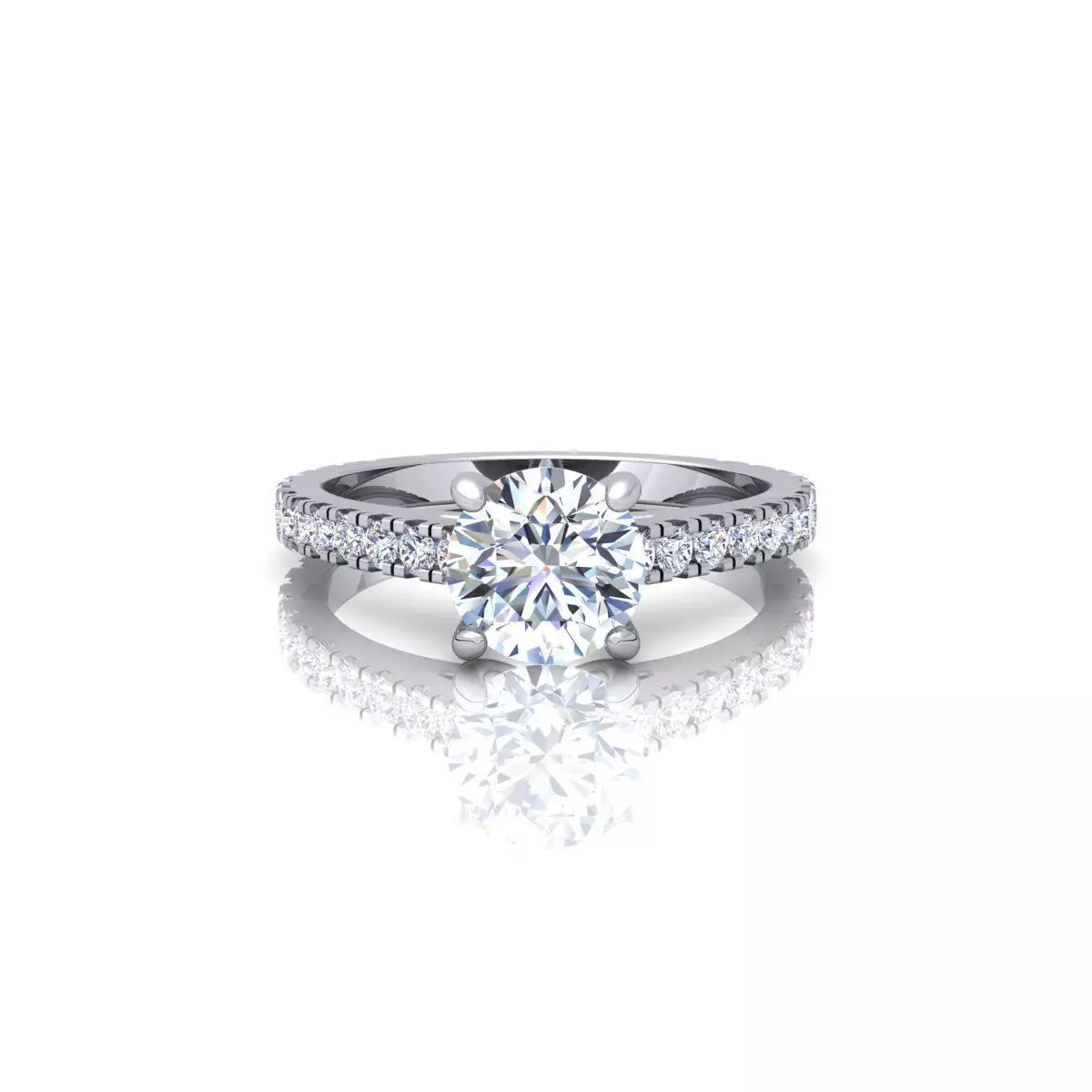 Solitaire Ring 2 3D print model_0