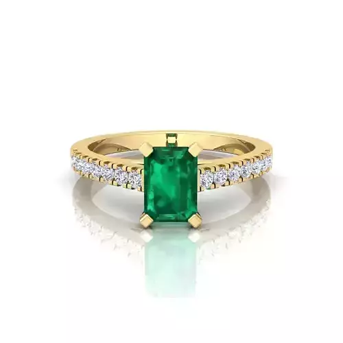 Solitaire Ring 3d Print Model 