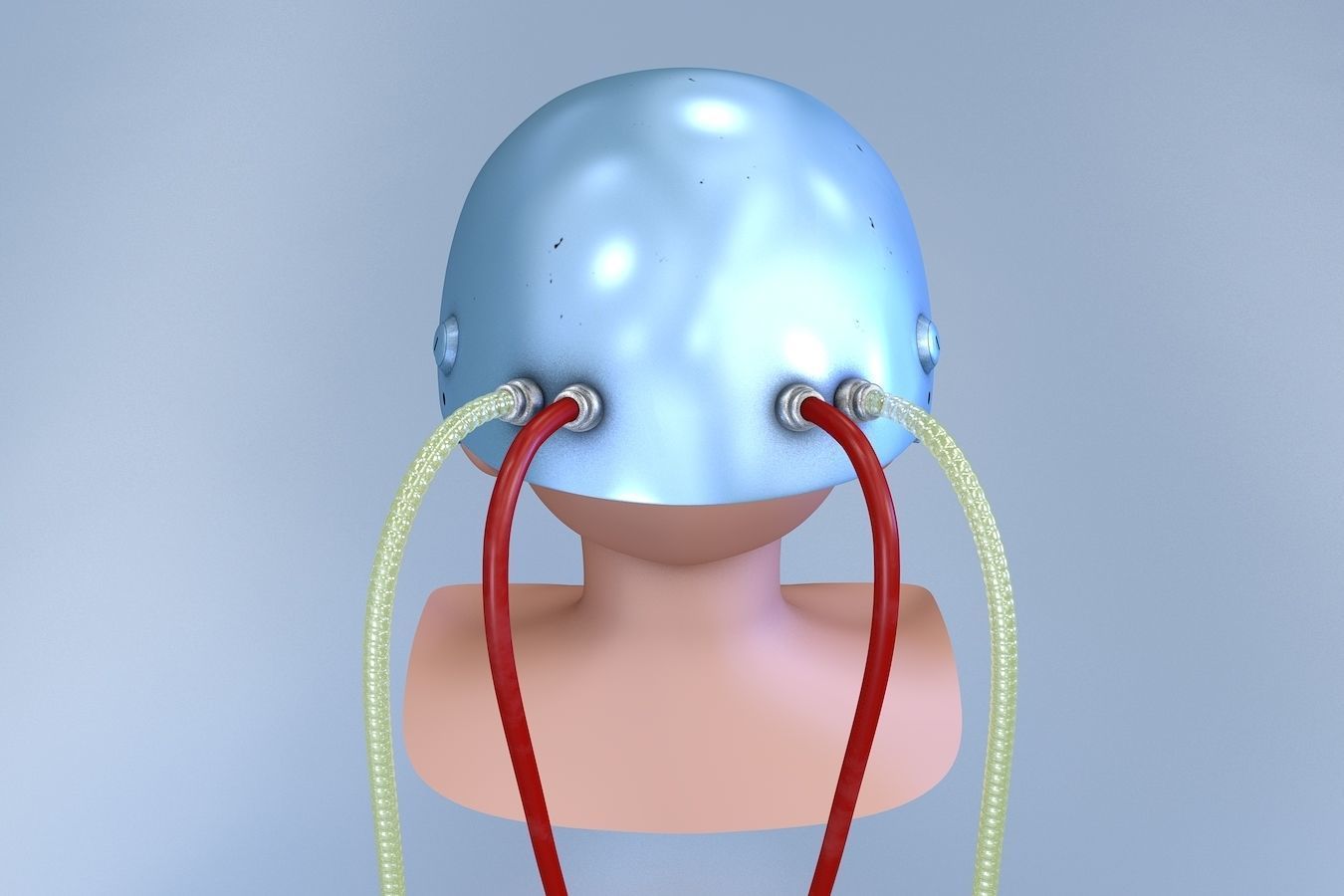 Shell Silver Helmet 3D model_2