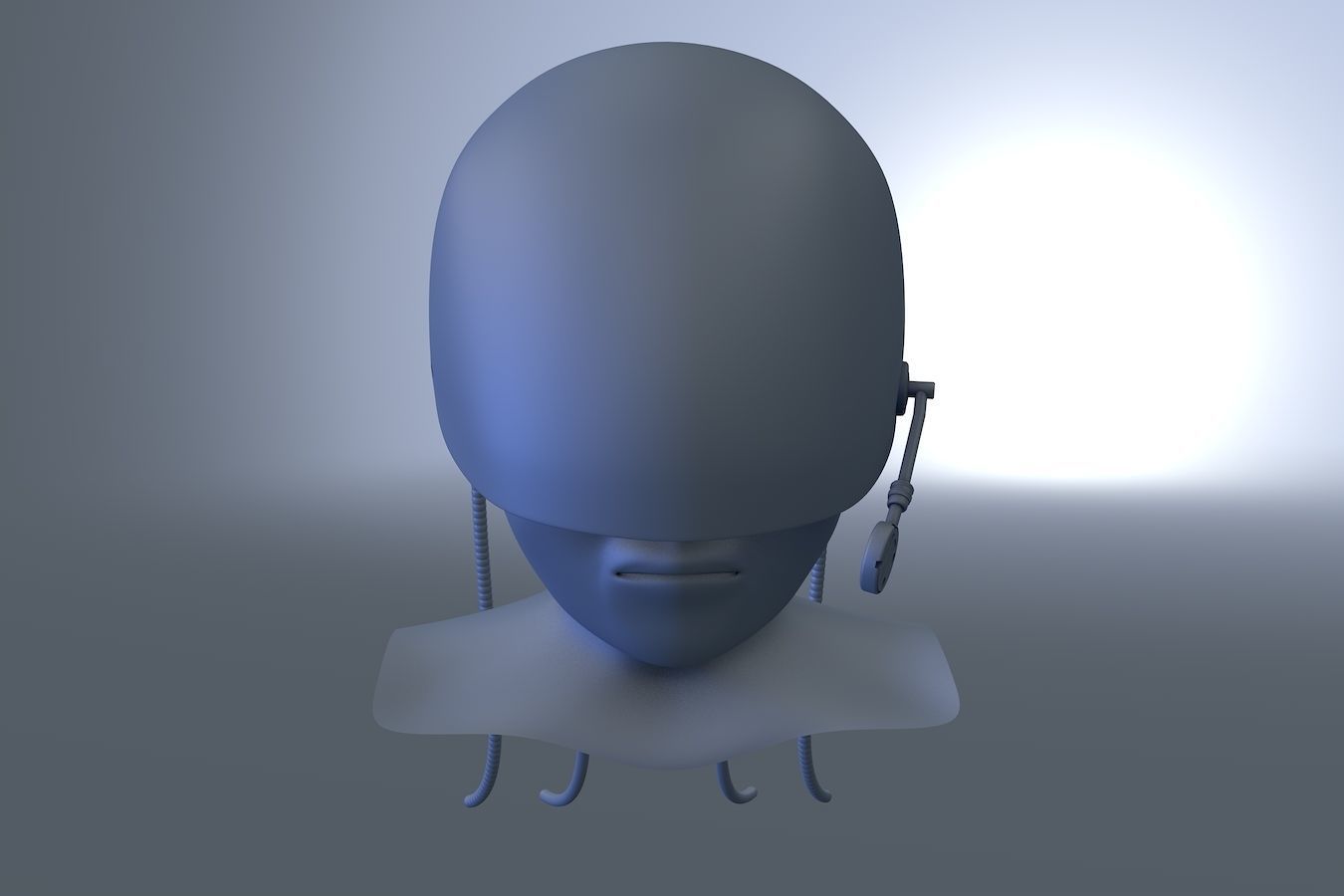 Shell Silver Helmet 3D model_6