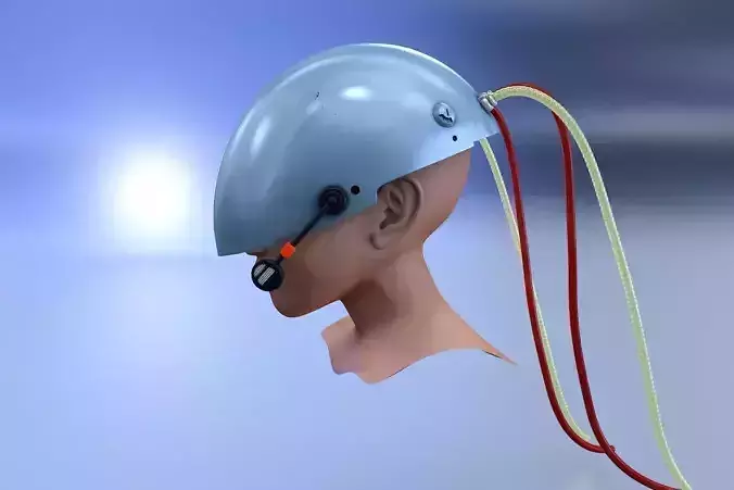 Shell Silver Helmet 3D model Shell Silver Helmet 3D model