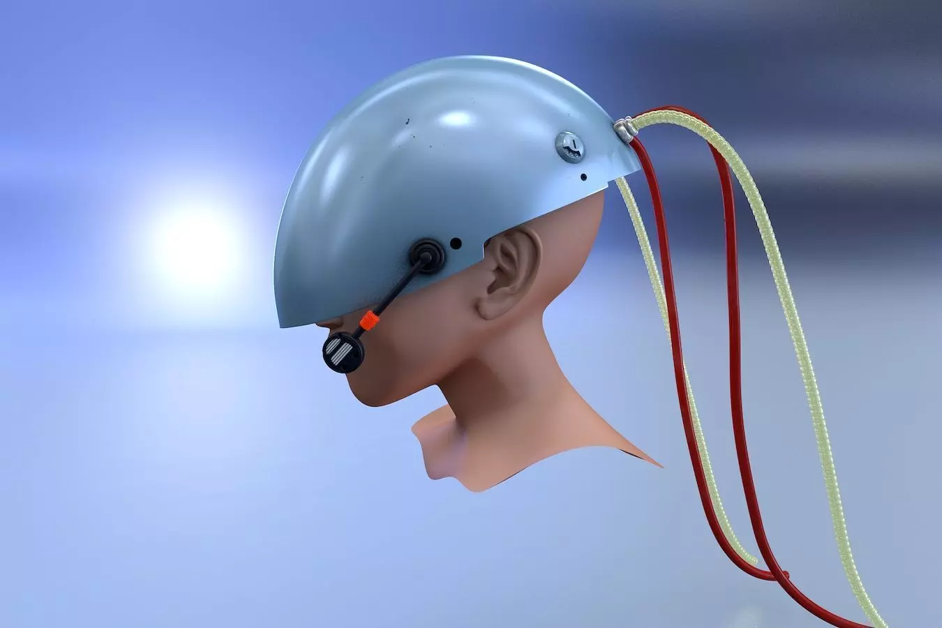 Shell Silver Helmet 3D model_0