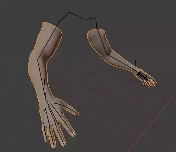 FPS Hands Low-poly 3D model