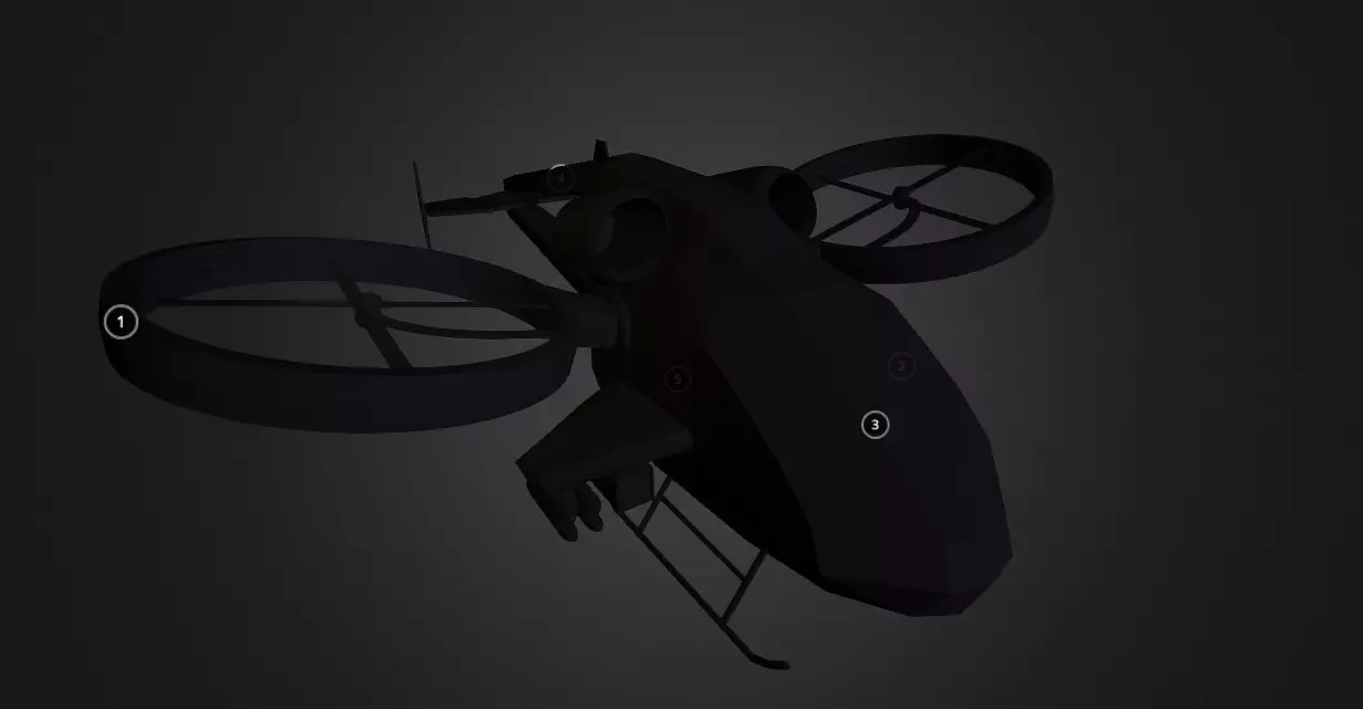 Helicopter Gunship Free 3D model