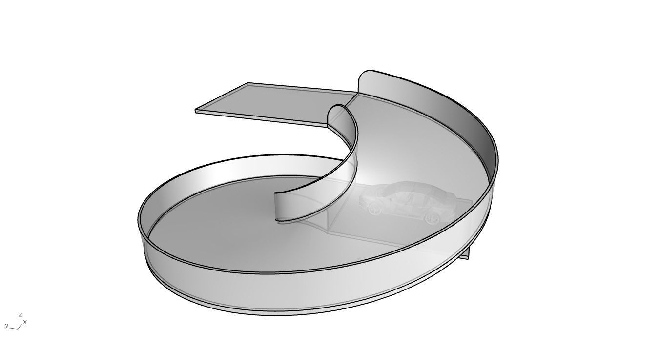 Spiral Ramp for Car Architectural Circulation System module 3D model_51