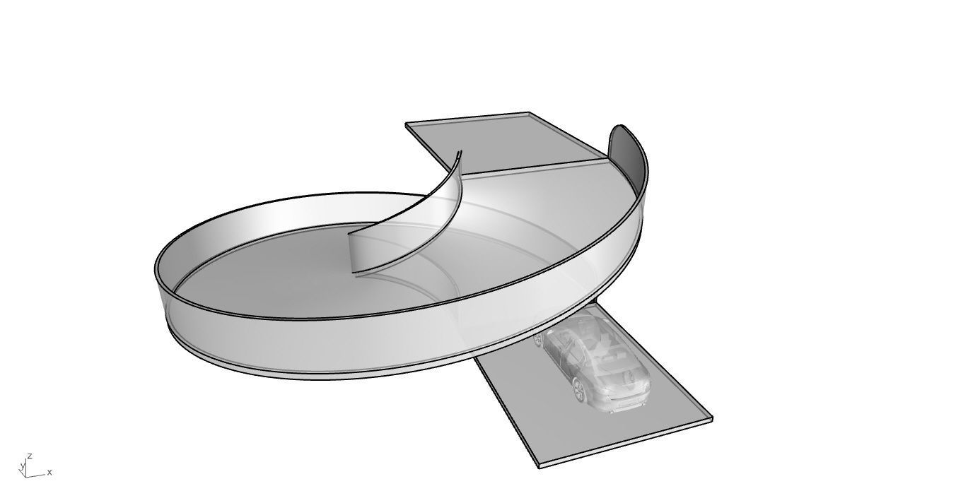 Spiral Ramp for Car Architectural Circulation System module 3D model_54