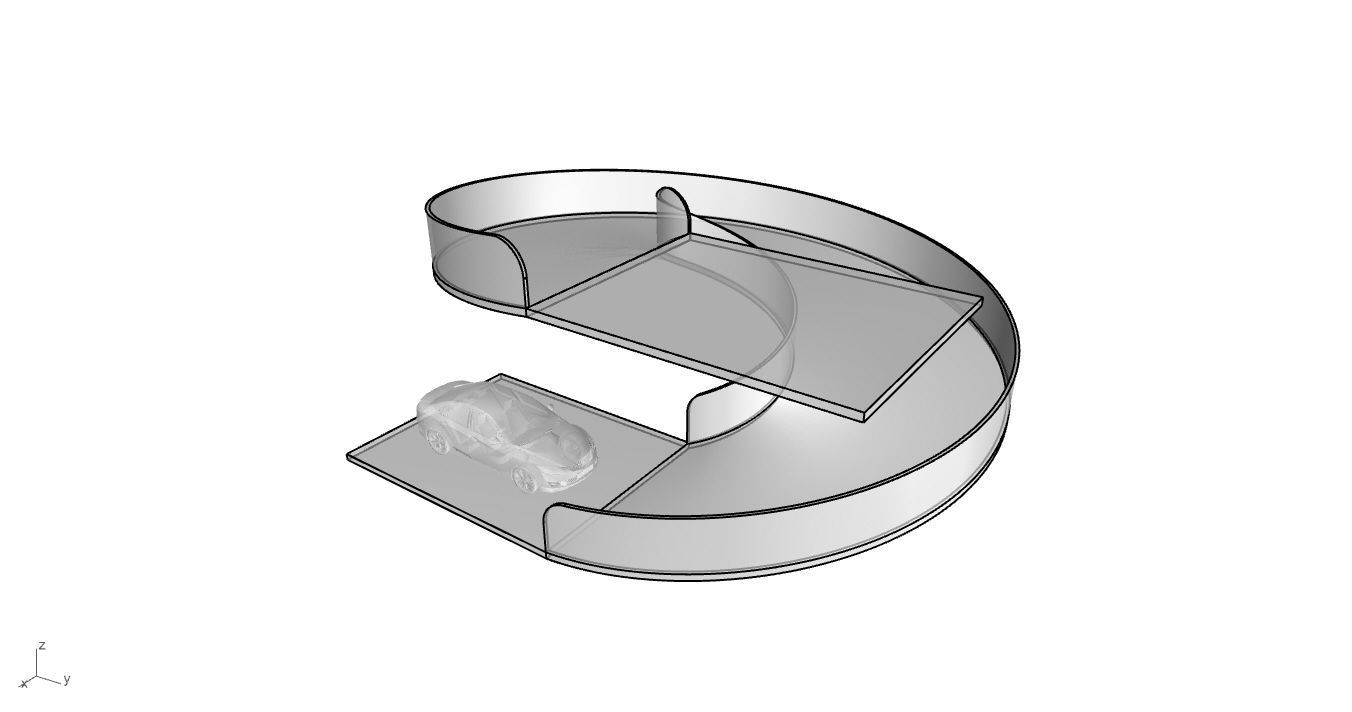 Spiral Ramp for Car Architectural Circulation System module 3D model_62
