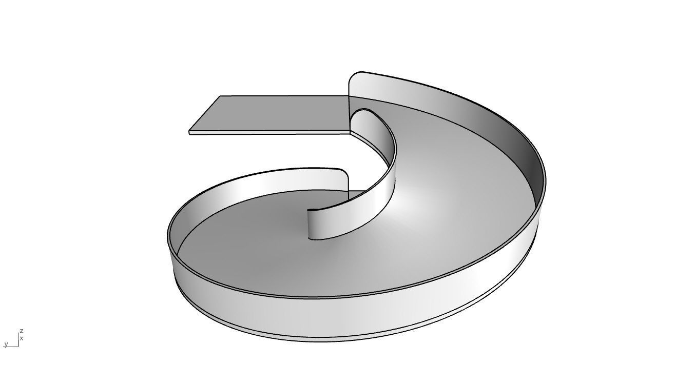 Spiral Ramp for Car Architectural Circulation System module 3D model_10