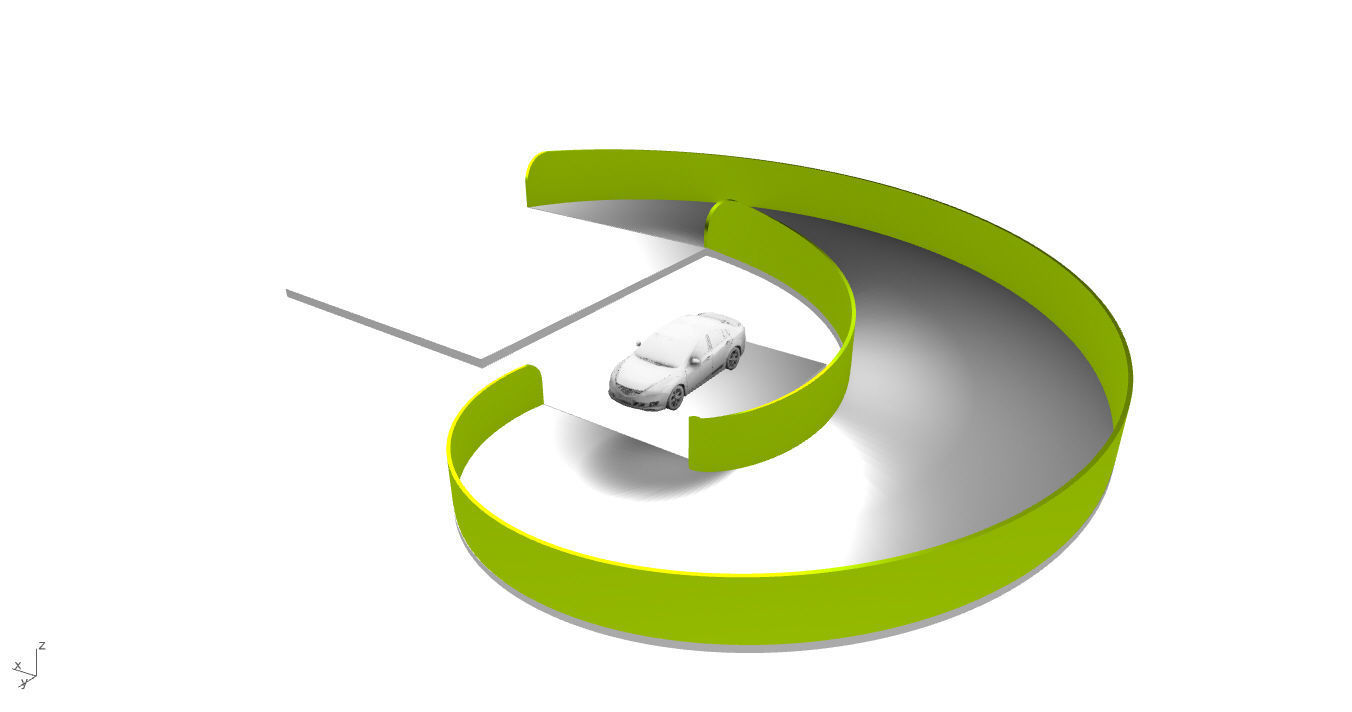 Spiral Ramp for Car Architectural Circulation System module 3D model_27