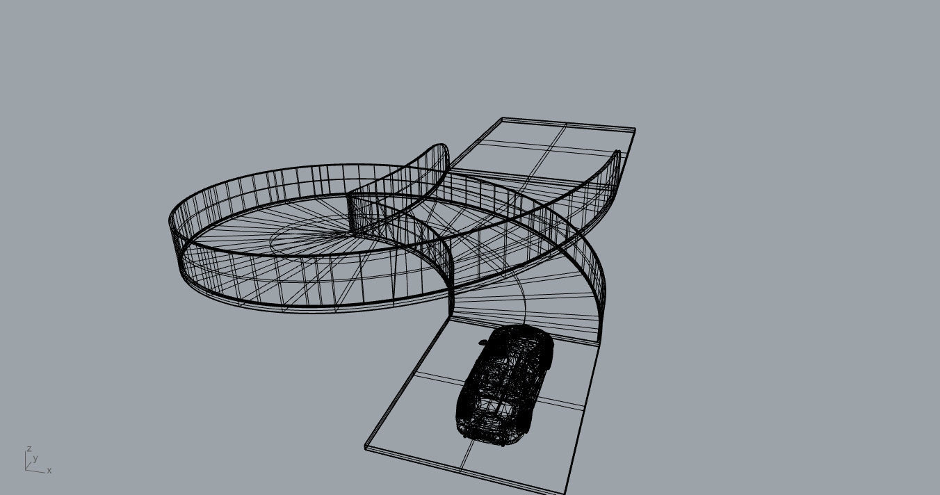 Spiral Ramp for Car Architectural Circulation System module 3D model_76