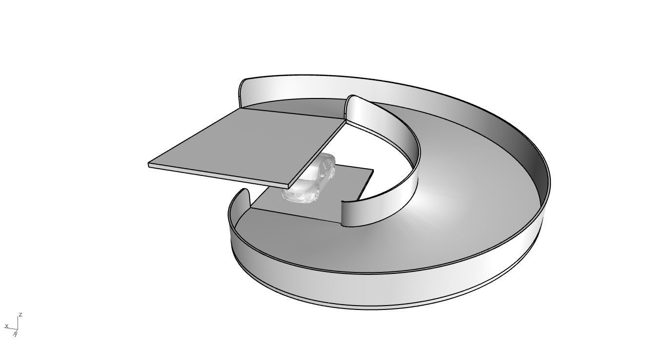 Spiral Ramp for Car Architectural Circulation System module 3D model_6